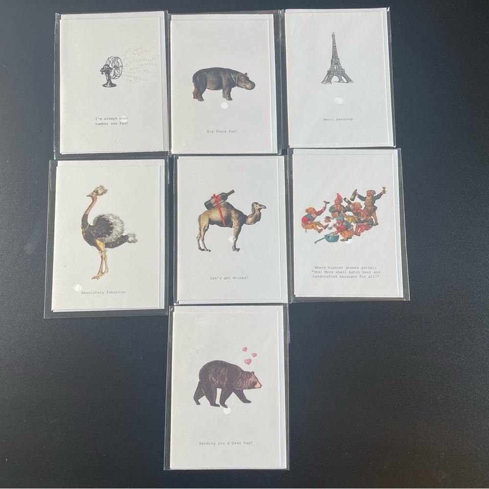 Margot Elena Tokyo Milk Objects of Desire Greeting Cards -Set of 7